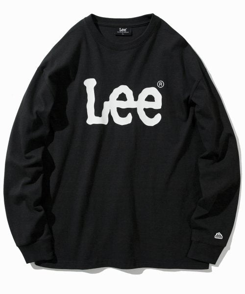 (黑) Lee - 經典Logo寬鬆薄款運動上衣