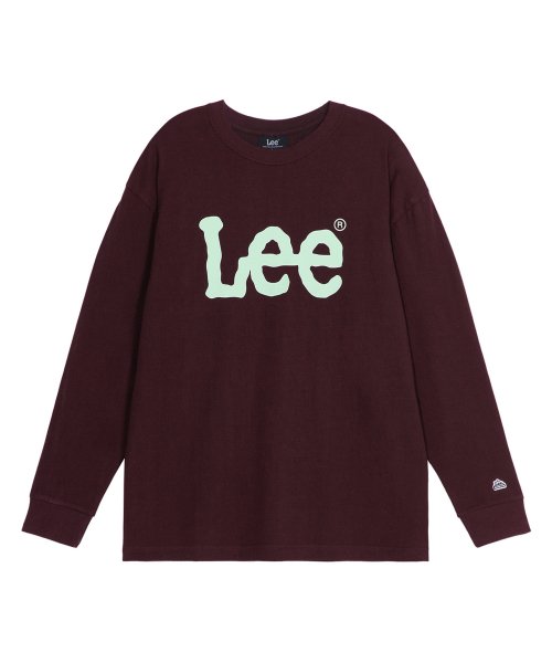 (紫紅) Lee - 經典Logo寬鬆薄款運動上衣