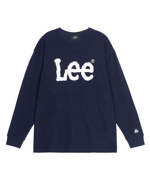 (深藍) Lee - 經典Logo寬鬆薄款運動上衣