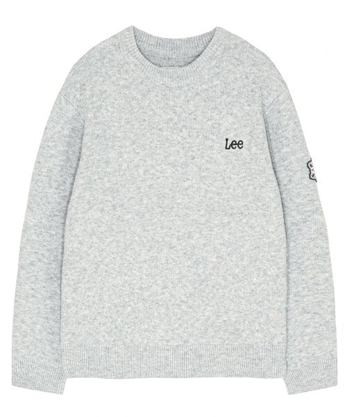 (灰) Lee - 雪花布針織上衣