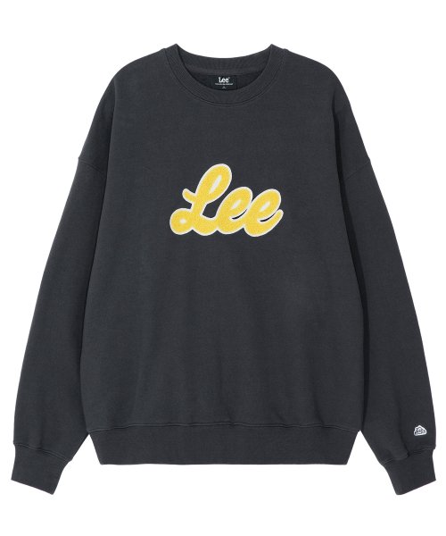 (炭灰) Lee - Logo寬鬆版衛衣