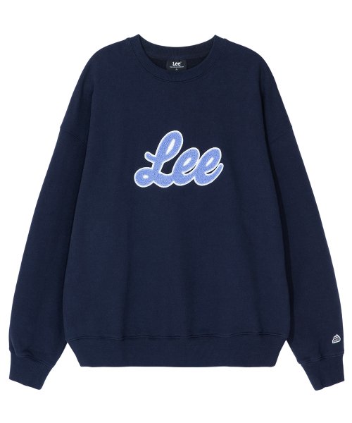 (深藍) Lee - Logo寬鬆版衛衣