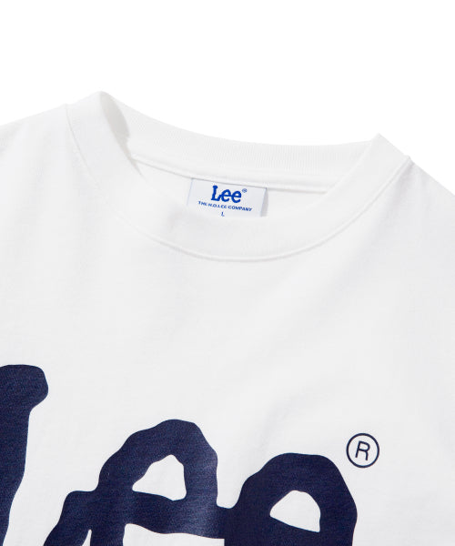 (白) Lee - 經典Logo寬鬆薄款運動上衣